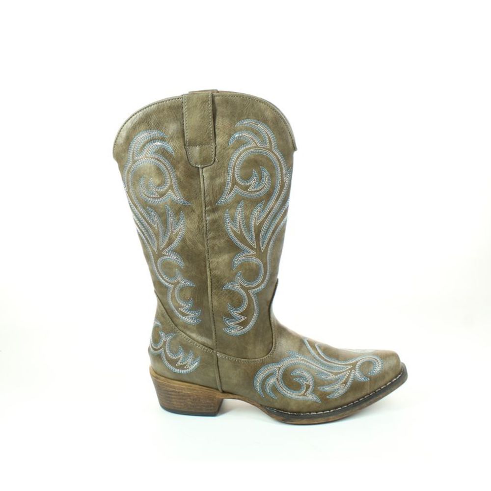 Roper Womens Brown Cowboy, Western Boots Size 8.5 Medium (B, M)